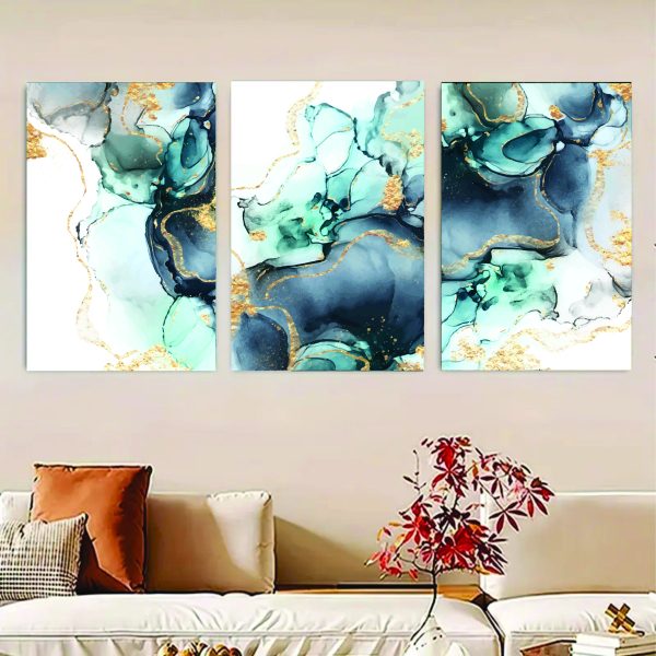 Set Of 3 Lower Sticky Canvas Phototiles Frame For Wall,